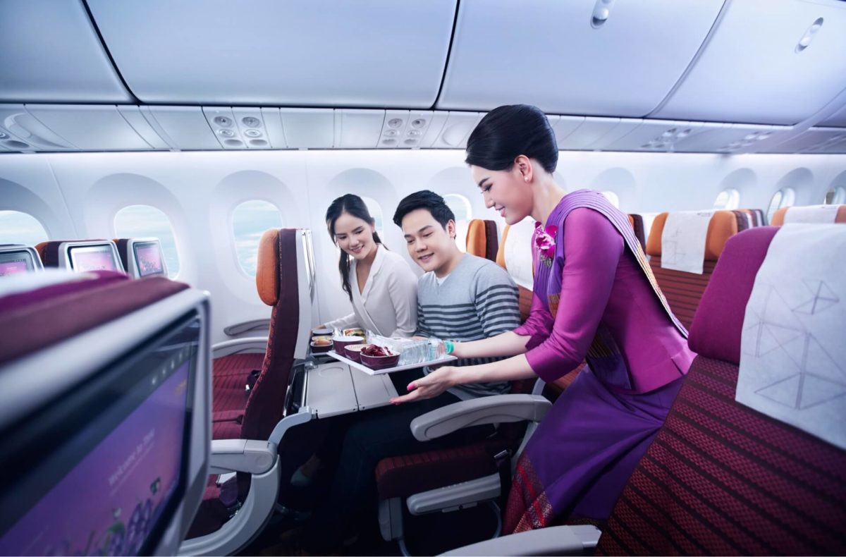 Mit der Thai Airways von Frankfurt nach Bangkok
