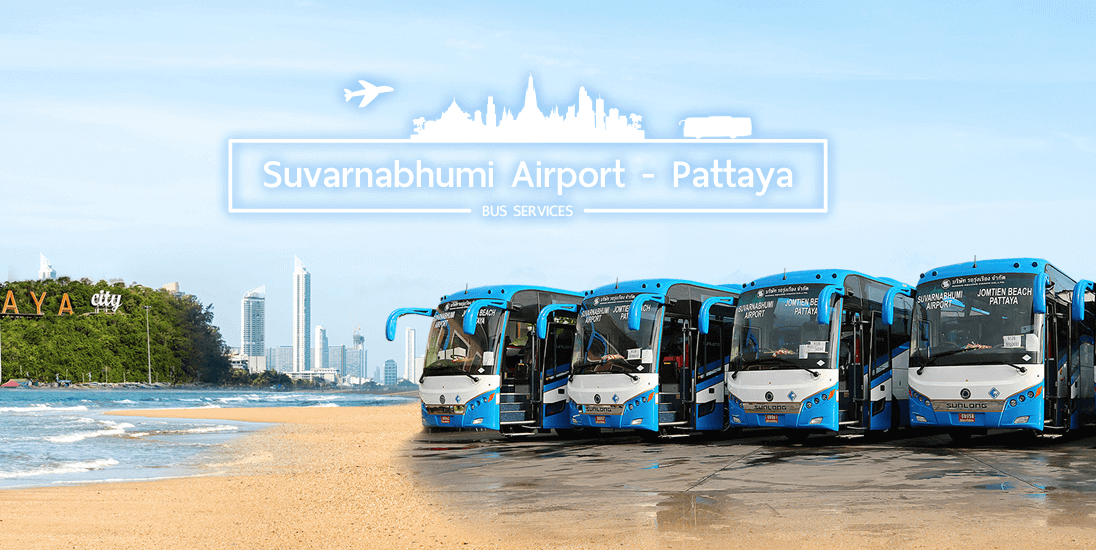 Von Pattaya zum Bangkok Suvarnabhumi mit dem Bus für nur 120 Baht!